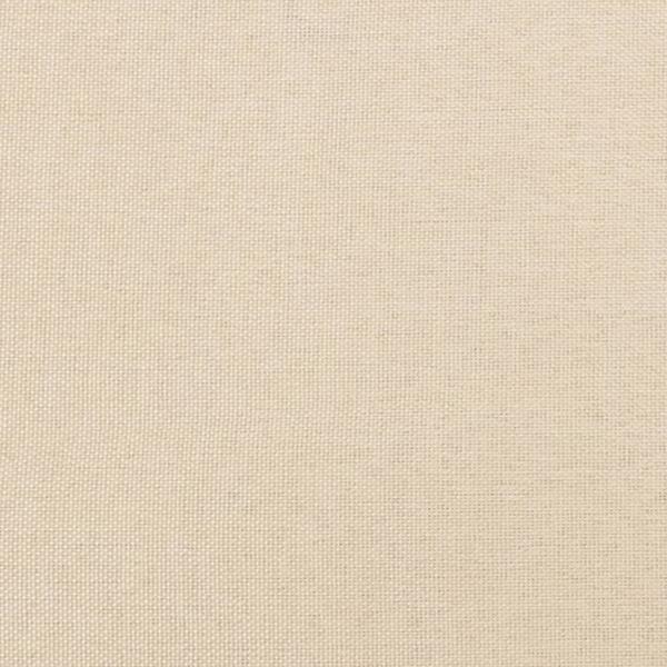 Bettgestell Creme 160x200 cm Stoff