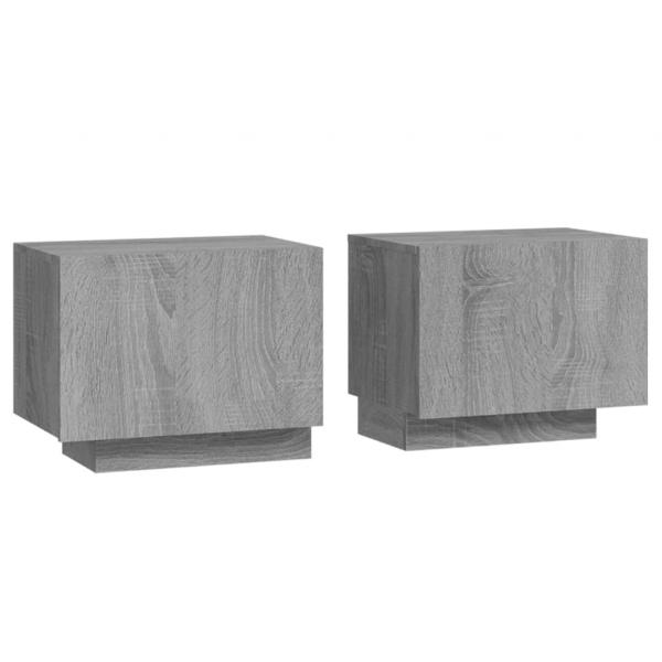 Nachttisch Grau Sonoma 100x35x40 cm Holzwerkstoff