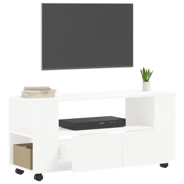 TV-Schrank Weiß 102x34,5x43 cm Holzwerkstoff