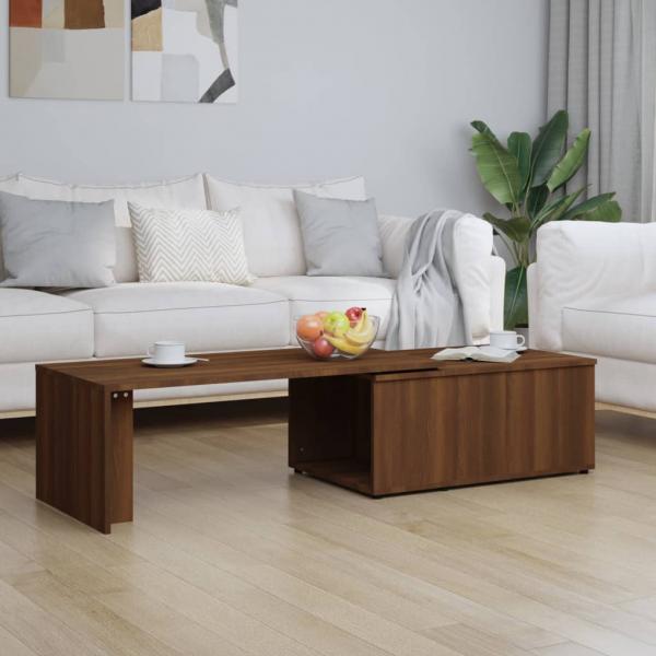 ARDEBO.de - Couchtisch Braun Eichen-Optik 150x50x35 cm Holzwerkstoff