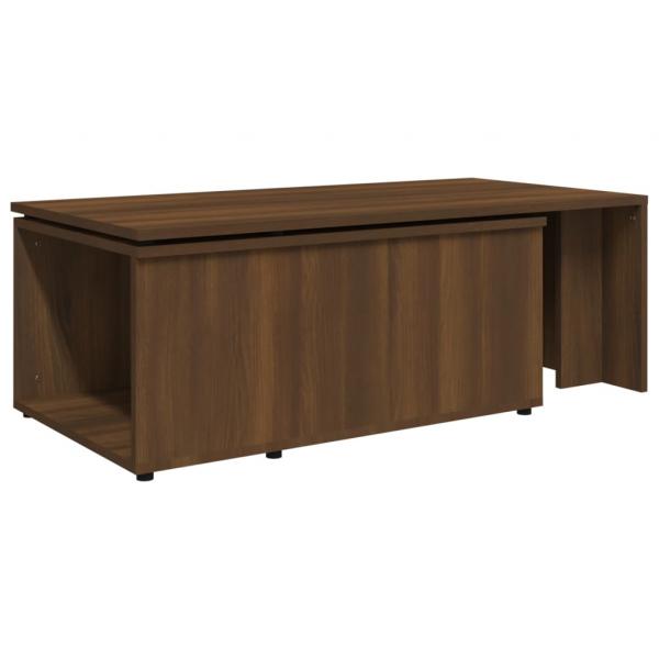 Couchtisch Braun Eichen-Optik 150x50x35 cm Holzwerkstoff