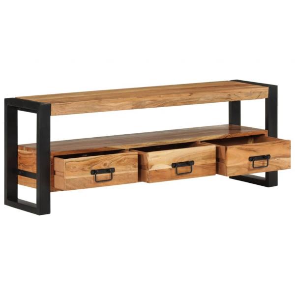 TV-Schrank 120x30x45 cm Massivholz Akazie