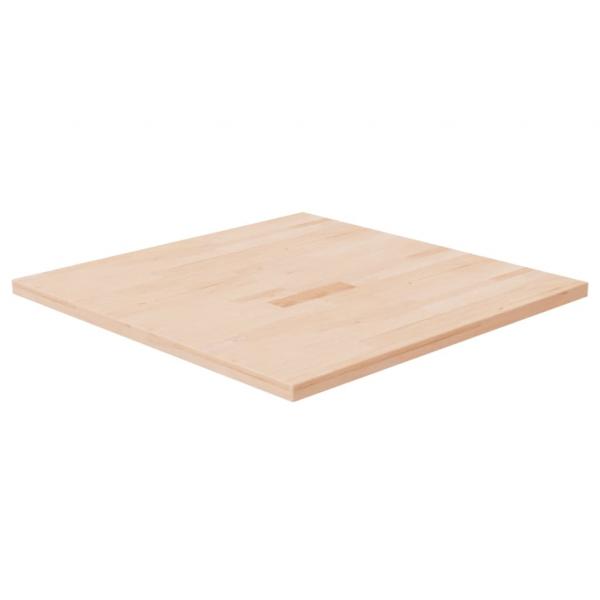 ARDEBO.de - Tischplatte Quadratisch 70x70x2,5 cm Eichenholz Unbehandelt