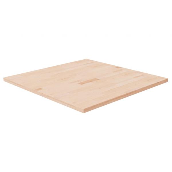 ARDEBO.de - Tischplatte Quadratisch 80x80x2,5 cm Eichenholz Unbehandelt