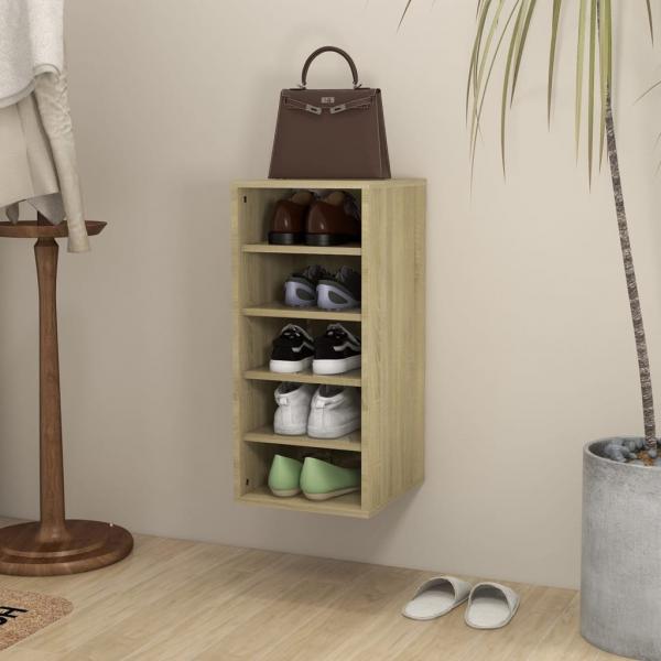 ARDEBO.de - Schuhschrank Sonoma-Eiche 31,5x35x70 cm Holzwerkstoff