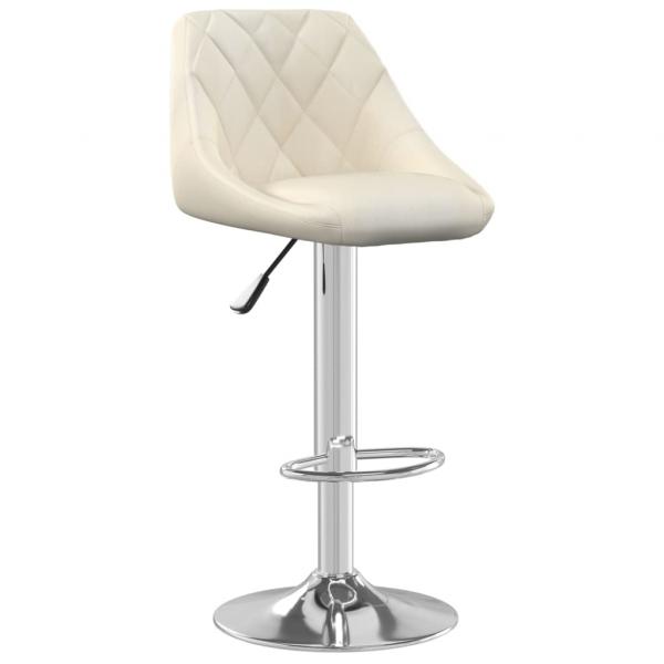 Barhocker 2 Stk. Creme Samt