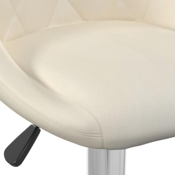 Barhocker 2 Stk. Creme Samt