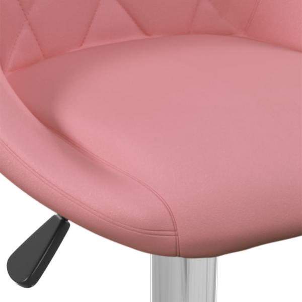 Barhocker 2 Stk. Rosa Samt