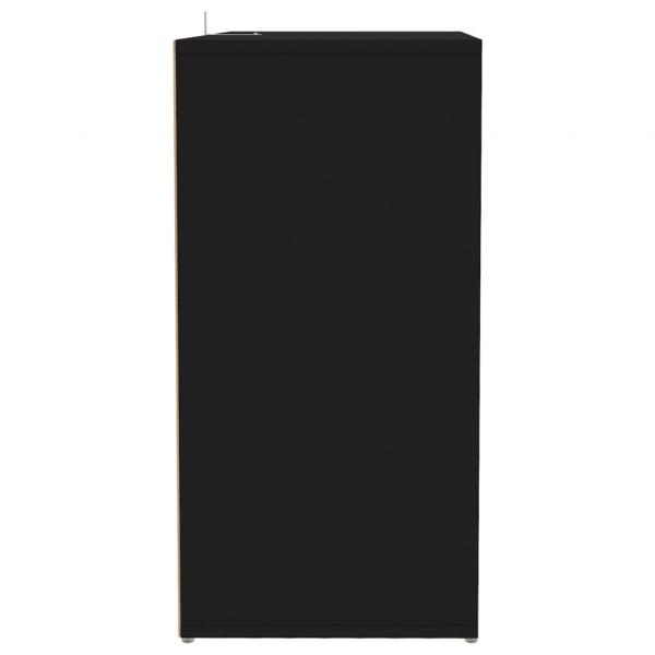 Schuhschrank Schwarz 60x35x70 cm Holzwerkstoff