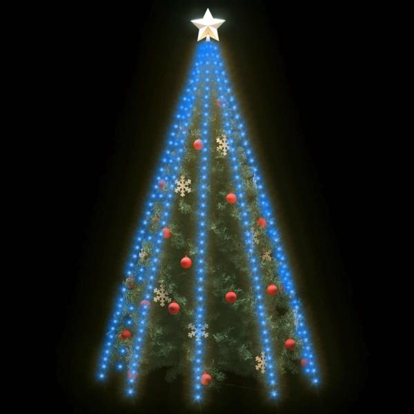 Weihnachtsbaum-Lichternetz mit 400 LEDs Blau 400 cm