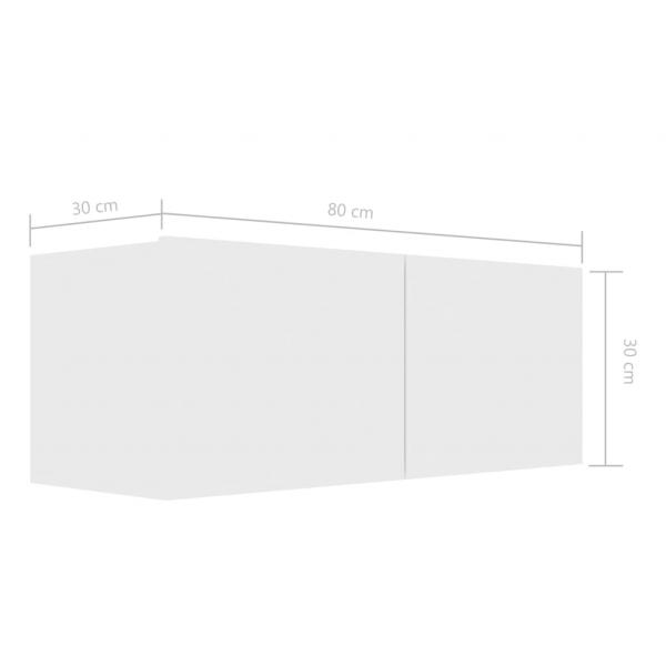 7-tlg. TV-Schrank-Set Weiß Holzwerkstoff