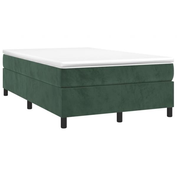 Boxspringbett Dunkelgrün 120x200 cm Samt