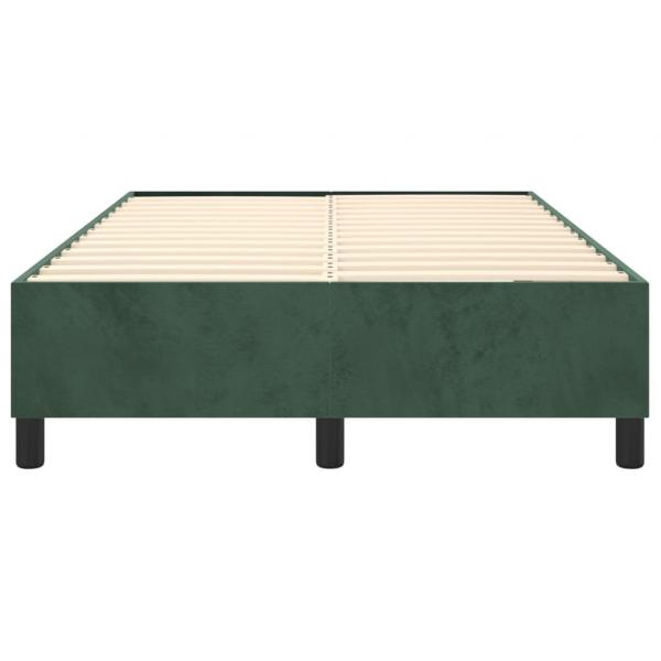 Boxspringbett Dunkelgrün 120x200 cm Samt