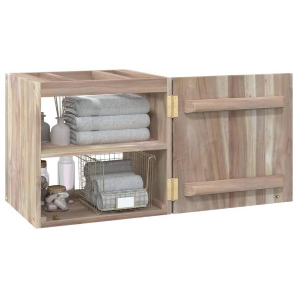 Wand-Badschrank 41x38x40 cm Massivholz Teak