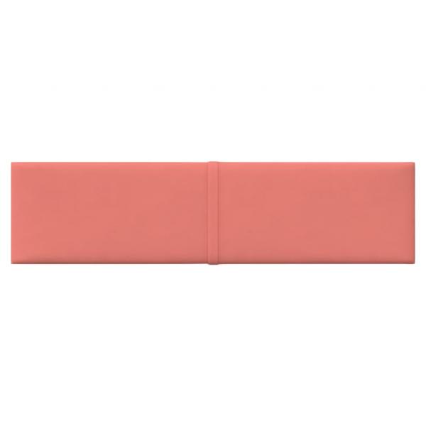 Wandpaneele 12 Stk. Rosa 60x15 cm Samt 1,08 m²