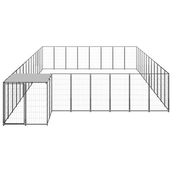 Hundezwinger Schwarz 30,25 m² Stahl  