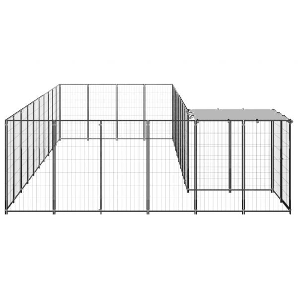 Hundezwinger Schwarz 13,31 m² Stahl  