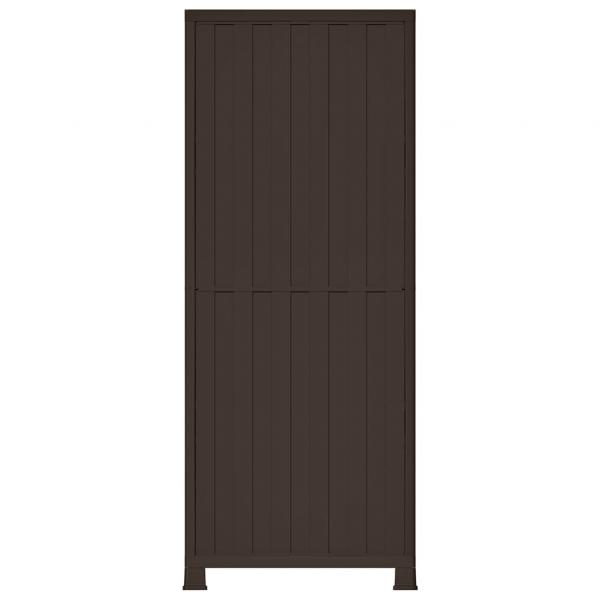 Kunststoffschrank 68x39x171,5 cm Rattan-Design