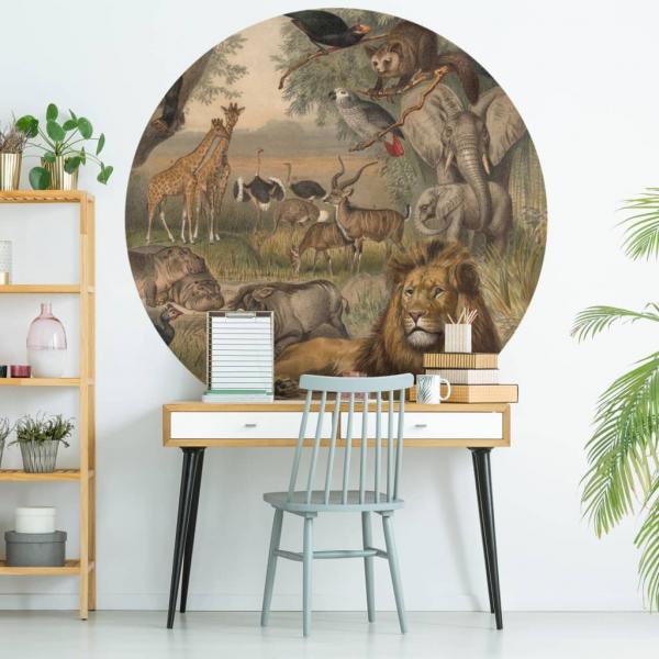 ARDEBO.de - WallArt Fototapete Animals of Africa 190 cm