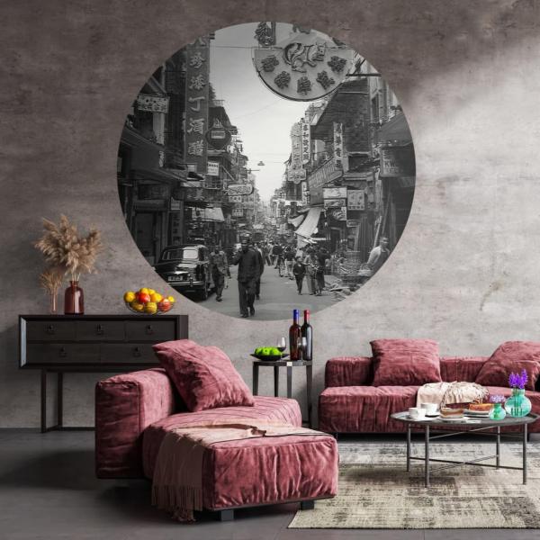 ARDEBO.de - WallArt Fototapete Hong Kong the Old Days 190 cm