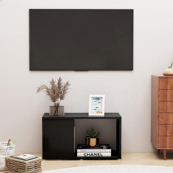 ARDEBO.de - TV-Schrank Schwarz 60x24x32 cm Holzwerkstoff