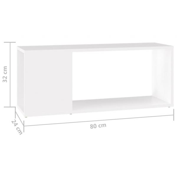 TV-Schrank Weiß 80x24x32 cm Holzwerkstoff