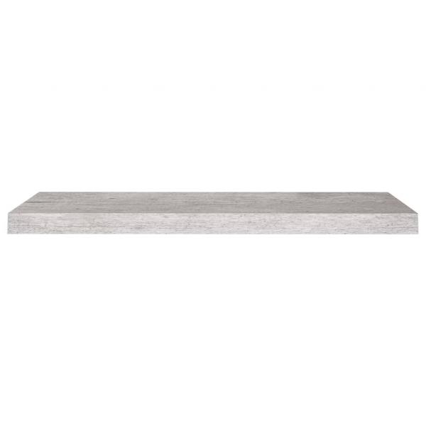 Schweberegale 4 Stk. Betongrau 80x23,5x3,8 cm MDF