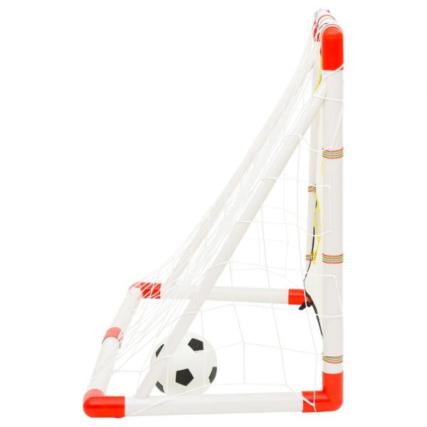 Fußballtor-Set mit Torwand 120x51x77,5 cm  