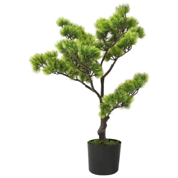 ARDEBO.de - Künstlicher Bonsai Pinus mit Topf 60 cm Grün