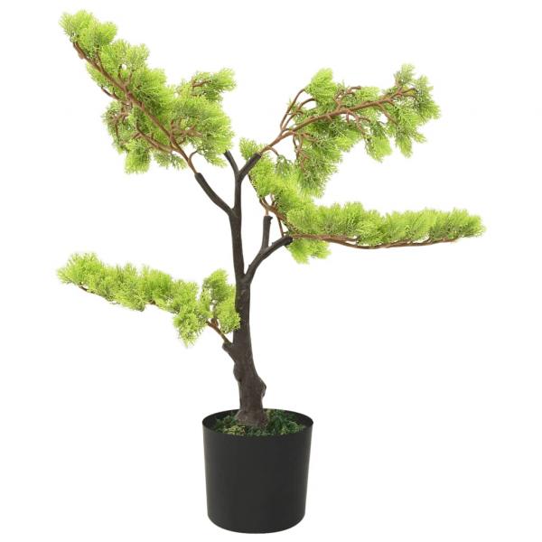 Künstlicher Bonsai Zypresse mit Topf 60 cm Grün