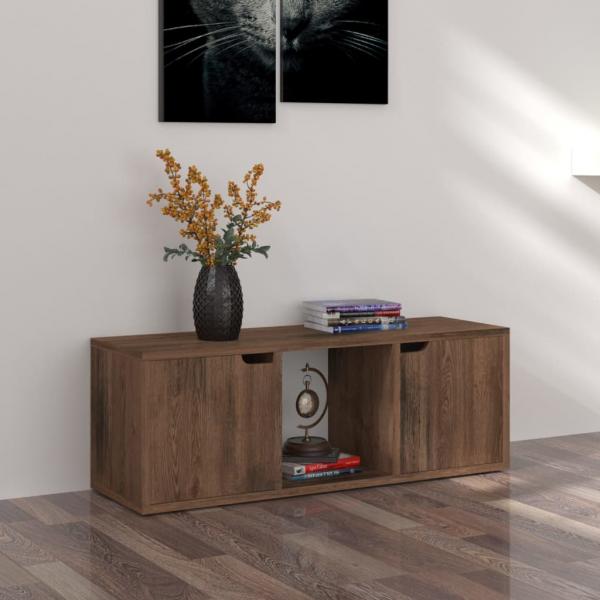 ARDEBO.de - TV-Schrank Räuchereiche 88,5x27,5x30,5 cm Holzwerkstoff