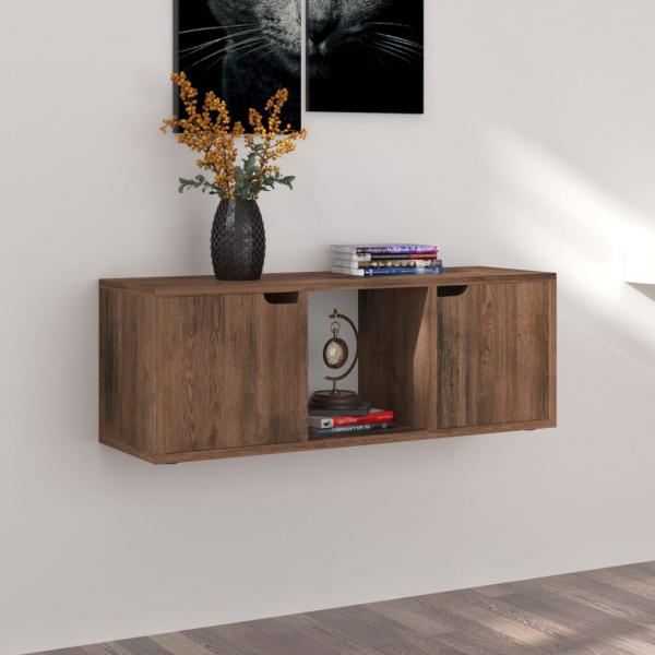 TV-Schrank Räuchereiche 88,5x27,5x30,5 cm Holzwerkstoff