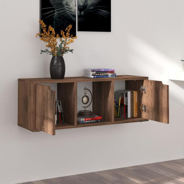 TV-Schrank Räuchereiche 88,5x27,5x30,5 cm Holzwerkstoff