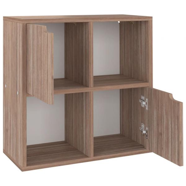 Bücherregal Grau Sonoma-Eiche 60x27,5x59,5 cm Holzwerkstoff