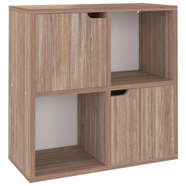 Bücherregal Grau Sonoma-Eiche 60x27,5x59,5 cm Holzwerkstoff