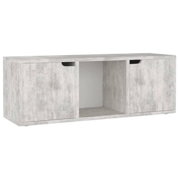 TV-Schrank Betongrau 88,5x27,5x30,5 cm Holzwerkstoff