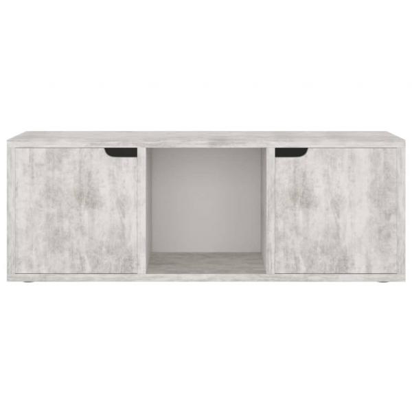 TV-Schrank Betongrau 88,5x27,5x30,5 cm Holzwerkstoff