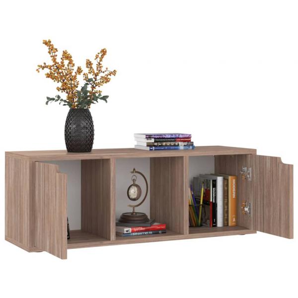 TV-Schrank Grau Sonoma-Eiche 88,5x27,5x30,5 cm Holzwerkstoff