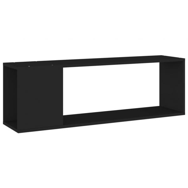 TV-Schrank Schwarz 100x24x32 cm Holzwerkstoff