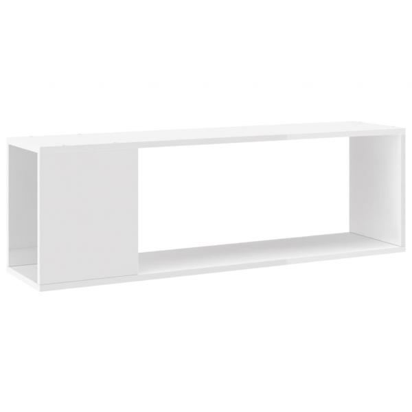 TV-Schrank Hochglanz-Weiß 100x24x32 cm Holzwerkstoff