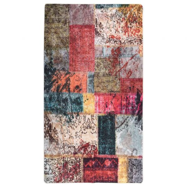 ARDEBO.de - Teppich Waschbar Patchwork Mehrfarbig 190x300 cm Rutschfest