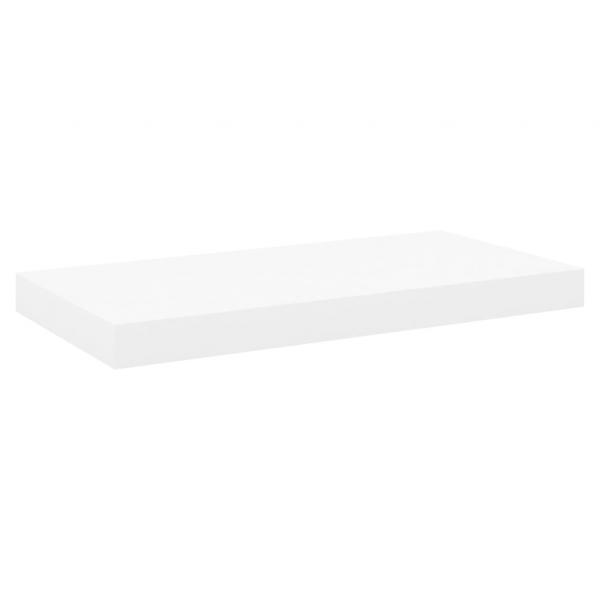 Schweberegale 4 Stk. Eichen-Optik und Weiß 50x23x3,8 cm MDF