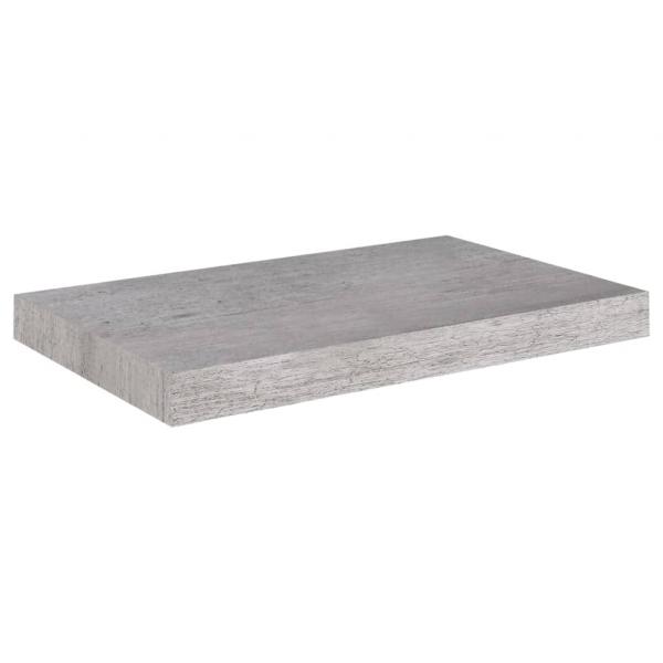 Schweberegale 2 Stk. Betongrau 50x23x3,8 cm MDF