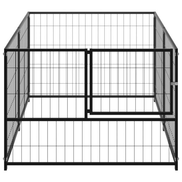 Hundezwinger Schwarz 200x100x70 cm Stahl