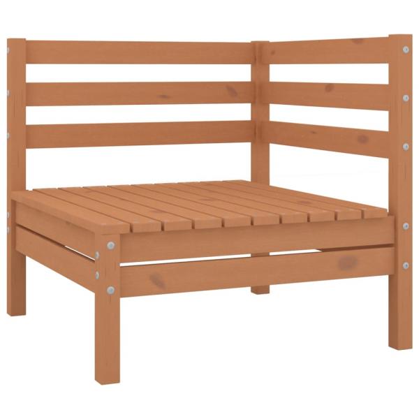 ARDEBO.de - Garten-Ecksofa Honigbraun Massivholz Kiefer