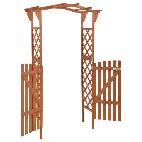 Pergola mit Tor 116x40x204 cm Massivholz Tanne