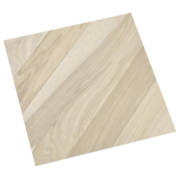 PVC-Fliesen Selbstklebend 20 Stk. 1,86 m² Beige Gestreift