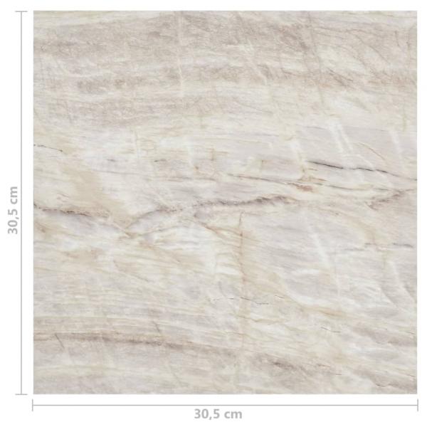 PVC-Fliesen Selbstklebend 20 Stk. 1,86 m² Beige