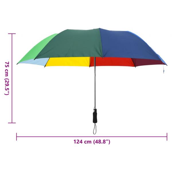 Faltbarer Regenschirm Automatisch Mehrfarbig 124 cm