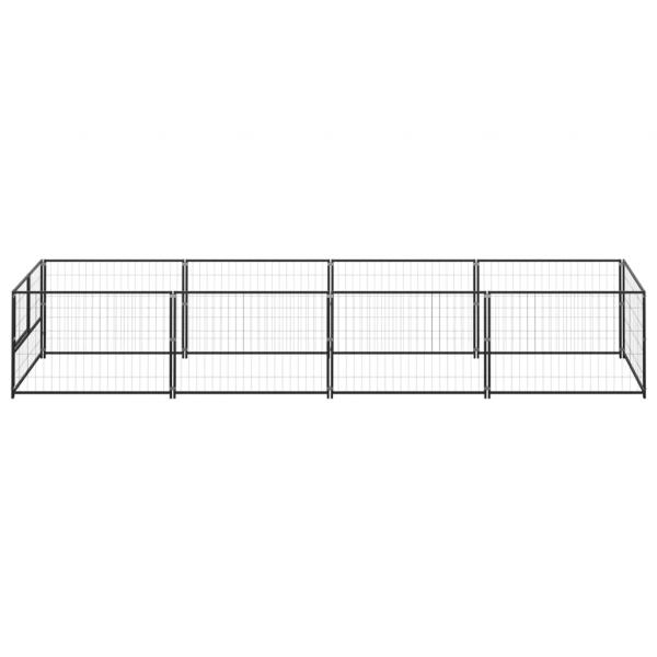 Hundezwinger Schwarz 4 m² Stahl